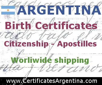 Certificates from Argentina